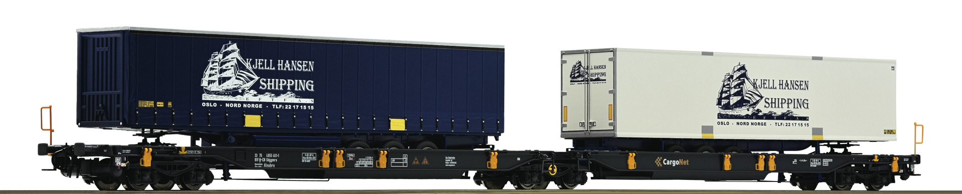 Roco 67411  Articulated double pocket wagon, CargoNet