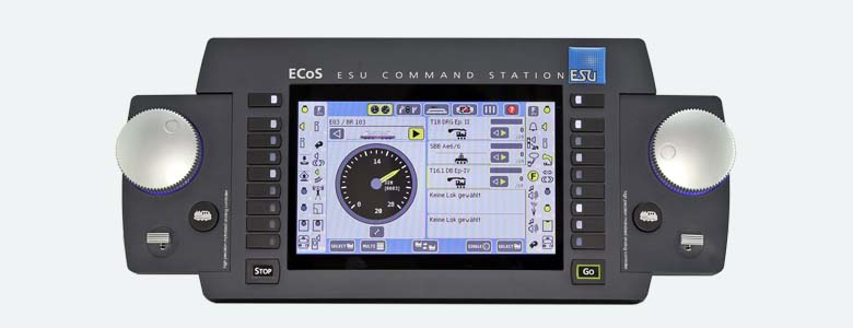 ESU 50220  ECoS 2.5 system, 6A, 7" TFT, MM/DCC/SX/M4, Capacitive Touch, power supply 15-21V