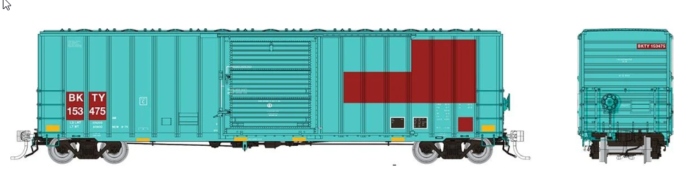 Rapido Trains 198010-1  HO PC&F 5317 cuft boxcar, BKTY - Patchout #153475